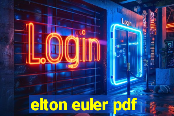 elton euler pdf